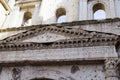 Close up shot of Ancient Roman gate Porta Borsari, Verona Italy