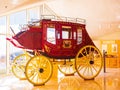 Close up shot of the antique carriage in National Cowboy and Western Heritage Museum