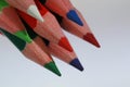 Close-up shot of assorted colored pencils Royalty Free Stock Photo