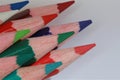 Close-up shot of assorted colored pencils Royalty Free Stock Photo