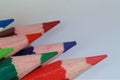 Close-up shot of assorted colored pencils Royalty Free Stock Photo