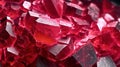 Close-up shot of beautiful red ruby, dark background. Created with Generative Ai technology Royalty Free Stock Photo