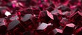 Close-up shot of beautiful red ruby, dark background. Created with Generative Ai technology Royalty Free Stock Photo