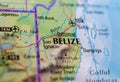 Belize on map