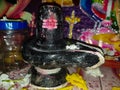 Close-up of Hindu god shiva in Linga form