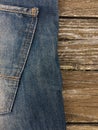 Close-up shot of blue jeans. Royalty Free Stock Photo
