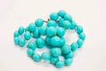 Close Up Shot of Blue Necklace Natural Chain Beautiful Accessory Fish Eye