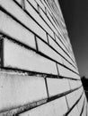 Close up shot of the brick wall of the lookout tower called Ziggurat Royalty Free Stock Photo