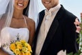 Close up shot of Bride and Groom Royalty Free Stock Photo