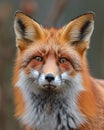 Close-Up of Red Fox Staring at Camera