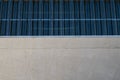 Close up shot of the Casa da Musica do Porto Porto Music House. Detail of corrugated glass and concrete. Abstract image Royalty Free Stock Photo