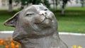 Close up shot of cats monumant