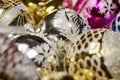 Multicolored Christmas decorations Royalty Free Stock Photo