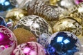 Multicolored Christmas decorations Royalty Free Stock Photo