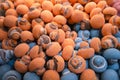 A close up shot of colorful mushroom candies taken at the spice bazaar in Istanbul, Turkey. Closeup. Royalty Free Stock Photo