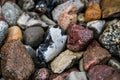 Close-up shot of colorful rocks, perfect for a pattern Royalty Free Stock Photo