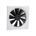 Close-up shot of computer CPU cooler isolated Royalty Free Stock Photo