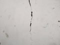 Close up shot of a crack in a concrete wall Royalty Free Stock Photo