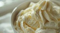 Close-up shot of creamy mascarpone texture with minimalist styling