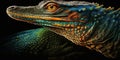Close up shot of a crocodile Generative AI