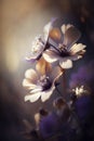 close up shot of dainty cream colored flowers in the sunlight