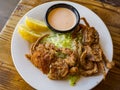 Close up shot of deep fried soft shell crab Royalty Free Stock Photo