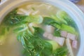 Close up shot of delicious Shanghai style soup