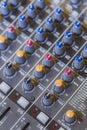 Sound mixer control panel button