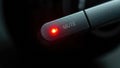 Mute Button with Red LED Indicator Royalty Free Stock Photo