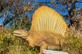 Close up shot of Edaphosaurus Dinosaur model Royalty Free Stock Photo
