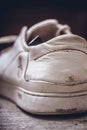 Close up shot of elegant sports shoe