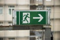 Shot of an emergency exit sign