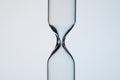 Close-up shot of empty glasware in shape of hourglass Royalty Free Stock Photo