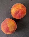 Close up shot of a fresh peach isolated Royalty Free Stock Photo
