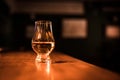 Close up shot a Glencairn whisky glass Royalty Free Stock Photo