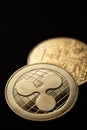 Golden Ripple XRP cryptocurrency