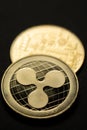 Golden Ripple XRP cryptocurrency