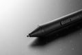 Close up shot of Graphic tablet with pen for illustrators and designers. Graphic design instrument