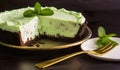 Close-up Shot of Grasshopper Pie Royalty Free Stock Photo