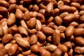 Close up shot of groundnuts or peanuts groups gathering Royalty Free Stock Photo