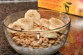 A Healthy choice for breakfast in a glass bowl