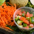 Close up shot of a healthy green salad