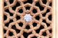 Close up shot of Humayun\'s Tomb, a view of symbolically cutout mihrab facing west