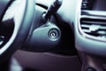 Close up shot of the ignition keyhole in a car Royalty Free Stock Photo