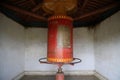 Close-up shot of the interior of the Erdene Zuu Monastery located in Mongolia Royalty Free Stock Photo