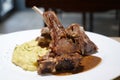 Lambchops served with mashed potato Royalty Free Stock Photo