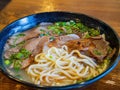 Close up shot of Lanzhou noodles Royalty Free Stock Photo