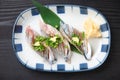 Lightly Broiled Pacific Saury Sushi