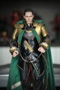 Close up shot of LOKI in AVENGERS Villian figure Royalty Free Stock Photo