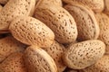 A close up shot of lot of almond nuts Royalty Free Stock Photo